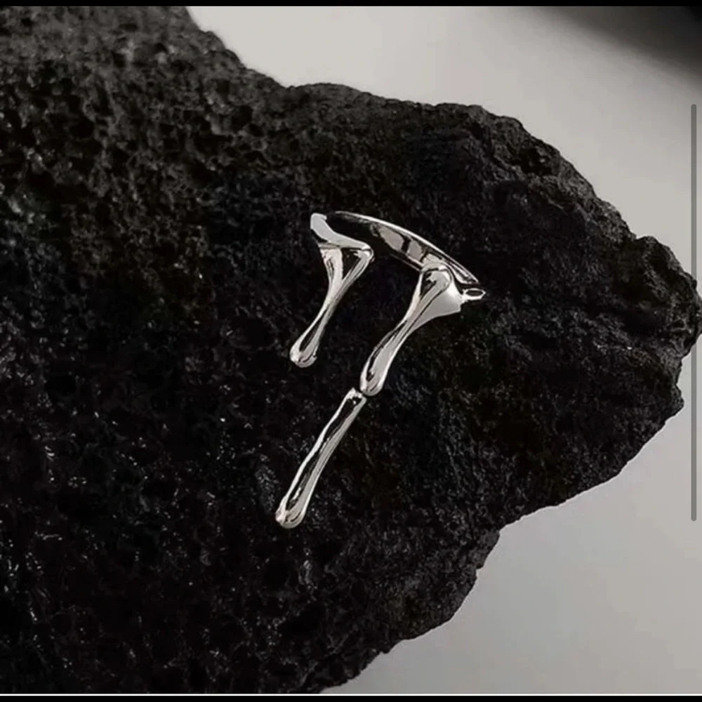 Silver Drip Ring - Picture 2 of 2